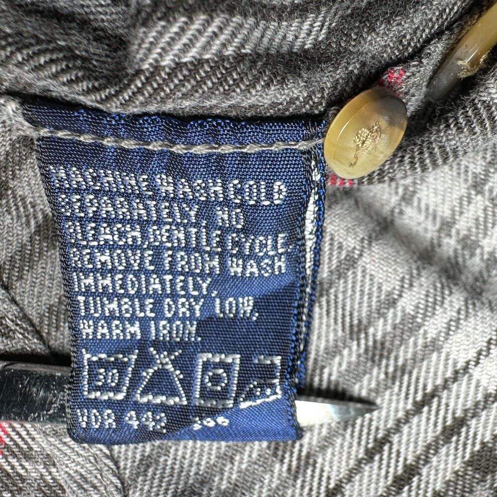 90s Vintage Nautica 1/4 Zip Relaxed Plaid Pullover Shirt Sz M Double Pocket - Picture 8 of 14